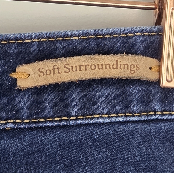 Soft Surroundings Size 12P Dark Wash Blue Jegging Jeans - Picture 8 of 8